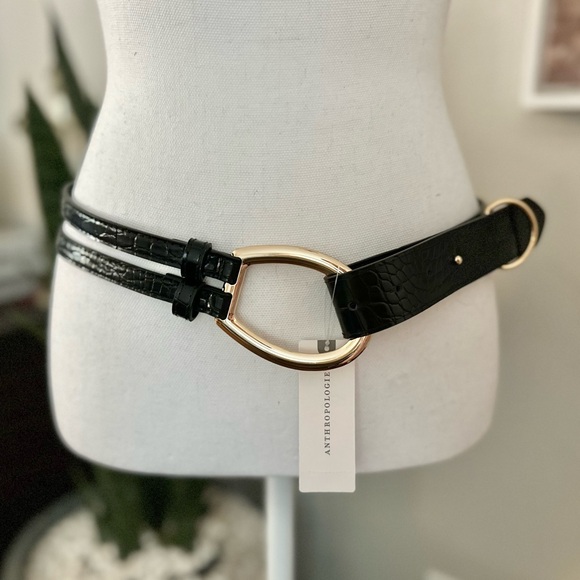 Anthropologie Adjustable Hip Ring Belt - Picture 2 of 8